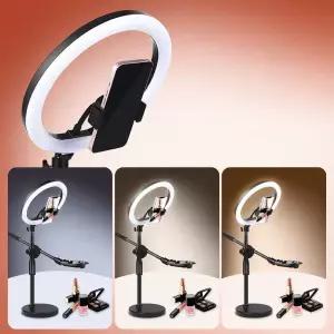 멀티 앵글 스탠드 링라이트 26cm 조명 항공샷 스마트폰 거치대