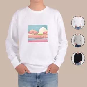 맨투맨 프린팅티셔츠 페이퍼 아트 날씨 jfl7+2Vgf