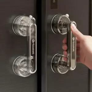 유리 문 베란다 욕실 진공 흡입 흡착 안전 손잡이