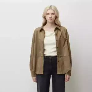 [시슬리]스웨이드 히든 버튼 블라우스 SAWS70611_s