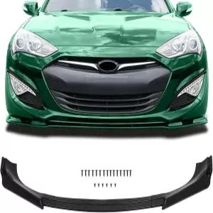 현대 제네시스 쿠페 글로시 블랙 프론트 범퍼 립 스플리터를 위한 2013-2016 SCITOO 스포일러 핏