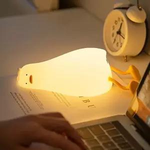 슬리핑 오리 실리콘 무드등 수유등 취침등 인테리어 캐릭터 조명 D1-106584