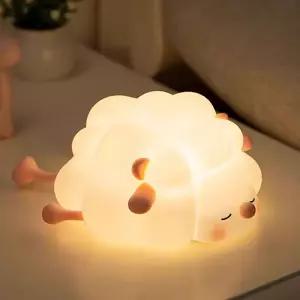 잠자는 양 실리콘 무드등 캐릭터 수유등 침실 인테리어 취침등
