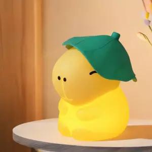 연잎 카피바라 실리콘 무드등 수유등 취침등 인테리어 조명