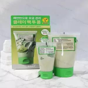 풀리 그린토마토 클레이 팩 클렌저 모공 클렌징폼 120ml 워시오프팩(SH)