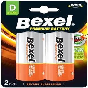 벡셀 알카라인 건전지 D타입 R20 4알 카드포장 안전포장