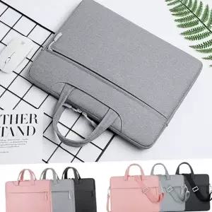 노트북 파우치 휴대용 랩탑 15인치 노트북 가방 14인치 태블릿 수납 서류가방 핸드백 여행용 크로스 숄더백