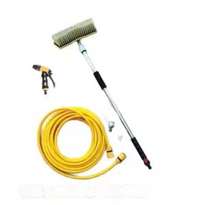 셀프 세차 물나오는 브러시 차량 세척솔 호스 밀대 10m 호스+차량용 브러시+워터건 세트