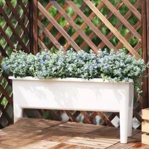 저수형 다리 화분 플라스틱 직사각형 야외 대형