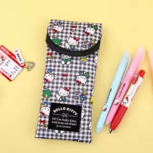헬로키티 패턴 플랫 파우치 캐릭터 소품 수납 다용도 화장품 파우치 C2-664964