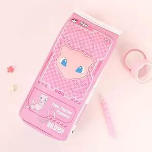 포켓몬 뮤 우유팩 파우치 캐릭터 소품 화장품 수납 필통 가방