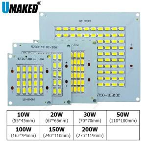 LED 투광등 소스 SMD 비드 알루미늄 플레이트 PCB 보드 10W SMD5730 5 개
