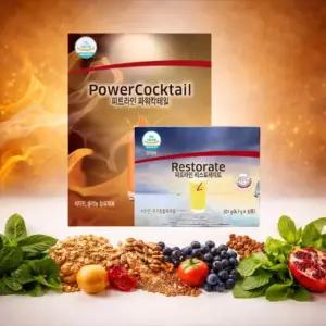 독일 PM쥬스 2종 세트 파워칵테일+리스토레이트