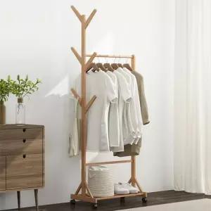 행거 대나무 북유럽풍 우드 멀티형 옷걸이