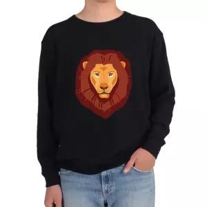 사자얼굴 사자자리 레오 동물의 왕 별자리 맨투맨 DDZ8+1WpI