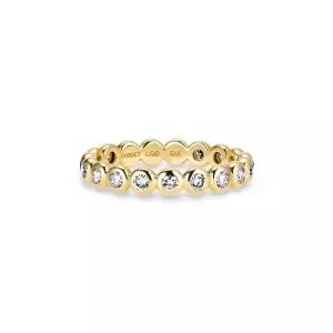 14k 베젤 랩 다이아몬드 이터니티 반지 2.1mm) 15-18호