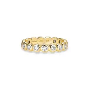 14k 베젤 랩 다이아몬드 이터니티 반지 2.4mm) 12-14호