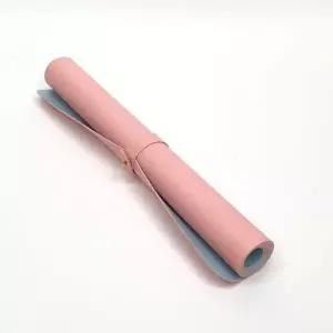 장패드 가죽 양면 데스크매트 베이비핑크 ZF