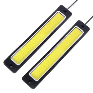 주간 주행등 구부릴 수  후진 램프  밝은 시간 조명 안개등 자동차 차량용 호환  COB LED DRL 2개