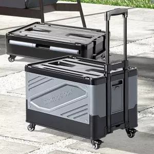 폴딩박스 쇼핑마트 핸드카트 시장바구니캐리어 손수레/시장/캐리어/접이식/구루마/카트/바퀴/운반/휴대용