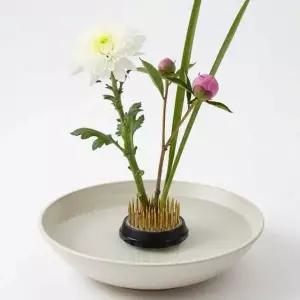 도자기 꽃꽂이 침봉 화분 화훼 34mm