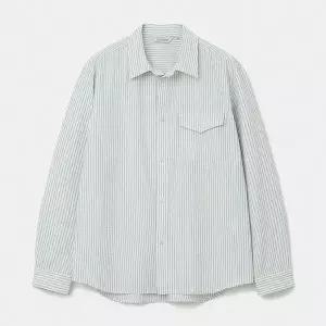 [유니폼브릿지]seersucker pocket shirt blue stripe