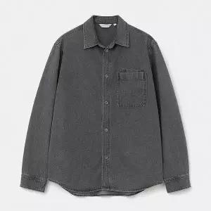 [유니폼브릿지]denim pocket shirt 7oz grey