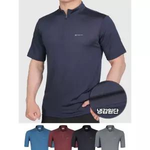 [이지바이] 텐션업 남성 여름 메쉬 반팔 집업 티셔츠 SS31LT048M _P324582957