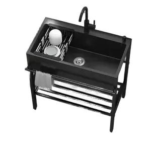 사무실 소형싱크대 간이 야외 주방 농막 탕비실 개수대 이동식 세면대 미니