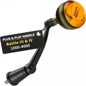 마블루어 펜 배틀 II III IV LE 클래시 I 스피닝 낚시 릴 교체용 접이식 파워 핸들