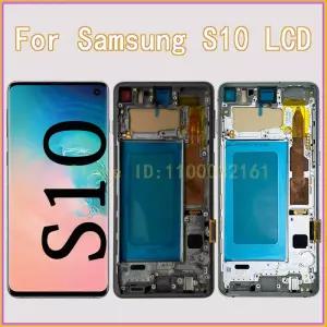 삼성 갤럭시 S10 LCD 디스플레이용 TFT 스크린 SM-G973F 터치 디지타이저 G973 디스플레이 교체 부품