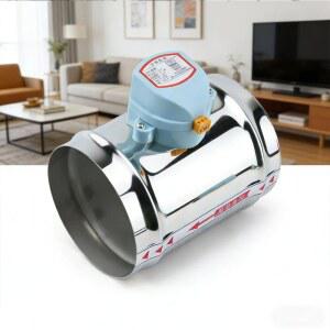 51 80 100 125 150 200MM 201 스테인리스 스틸 전동 에어 덕트 체크 액추에이터 댐퍼 12 24V 덕팅 HVAC AC220V 밸브 모터형