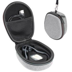 JOOGEE AFTERSHOKZ TREKZ AIR /AEROPEX /티타늄 미니 오픈 이어 무선 골전도 헤드폰 AS650 / AS800과 호환되는 하드 케이스, 헤드폰용 보관 파우치, 그레이(케이스만 해당)