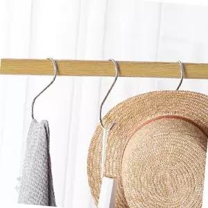 스틸소재 에스형 행거고리 8cm 단품 드레스룸정리 모자보관 가방거치 스카프걸이