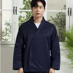 네이비 히든스냅 일식복 일식가운 조리사복 쉐프복 일 OGW7+6Gcd
