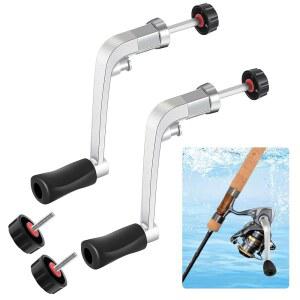 모닝로 낚시 릴 핸들 크랭크 회전 노브 전동 릴, 교체 그립 부품, 중형 타입 1000-4000