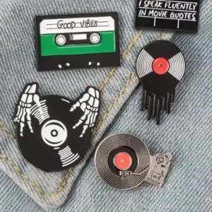 음악 패션 브로치 배지 패션뱃지 옷핀뱃지 브로치 음악