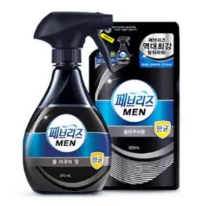 페브리즈맨 5대냄새 쿨아쿠아향 본품1리필1개 페브리즈 페브리즈맨