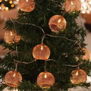 [데코] 10구 USB LED 전등갓 가랜드 전구 2m 웜색 XB