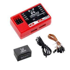 HEELAOORC FMS REFLEX V3 비행 컨트롤러 고정 RC 날개용 스태빌라이저 비행기 리모컨 자이로
