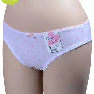 글로리 핑크하트 패턴 주니어 삼각팬티