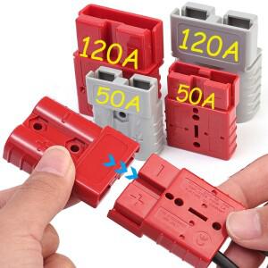 고전류 전원 커넥터, 지게차 대형 전기 기기, 배터리 충전 플러그, 자동차 액세서리, 50A, 120A