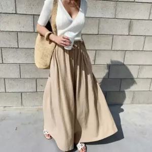 여자 오버핏 와이드 팬츠 린넨 바지 펑퍼짐한 chv6+6aqt