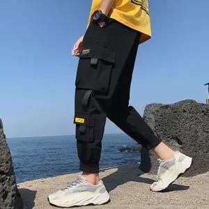 남자 포켓 조거 팬츠 학생 바지 츄리링 트레이닝 4색 ZnP5+7jvF