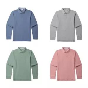 [롯데백화점]올젠 베이직 긴팔 피케 티셔츠 ZOG1TT1301