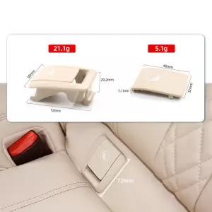 자동차 뒷좌석 안전 시트 ISOFIX 커버 고정 장치 후크 버클 플레이트 2017-2022 BMW 5 시리즈 G30 교체용