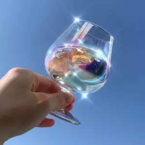 특이한 플라즈마 오로라 유리컵 250ml 2P 세트혼술 감성 예쁜잔 술잔 고블렛 와인 브랜디 언더락 위스키 고