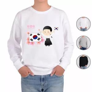 맨투맨 무궁화와 같이 유관순 그림 다양한색상 전사이즈