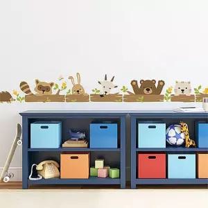 [유토피아]숲속친구들 소형 포인트스티커 시트지 벽지 그래픽스티커 데코 인테리어소품