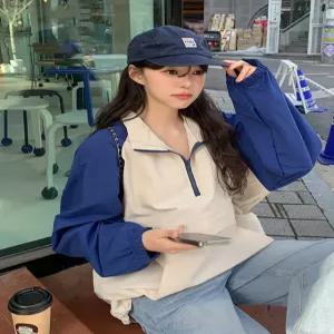 르투나 배색 나그랑 아노락 86981 빅사이즈 여성의류